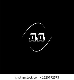 A A letter logo monogram design on black color background