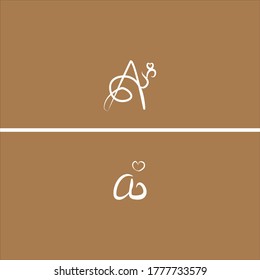 A letter logo monogram design with small and capital letter