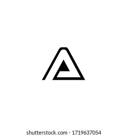 Logotipo de la letra A, logotipo de monograma, logotipo de línea