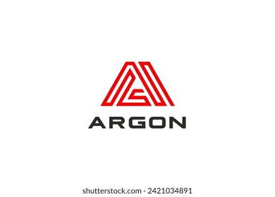Letter A Logo Monogram Loop Infinite Style vector template. Finance Luxury Corporate Logotype concept.