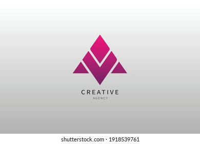 Un diseño minimalista con logotipo en monograma