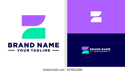 LETTER LOGO MONOGRAM SIMPLE GEOMETRIC EDITABLE