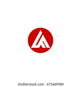 a letter logo. mountain logo