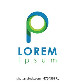letter logo. multicolor