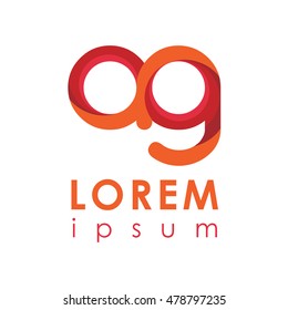 letter logo. multicolor