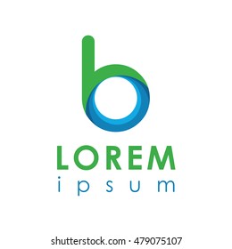 letter logo. multicolor
