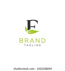 Letter logo nature design or initials alphabet. Simple minimalist style