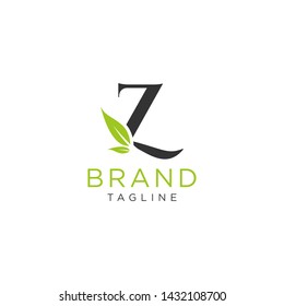 Letter logo nature design or initials alphabet. Simple minimalist style