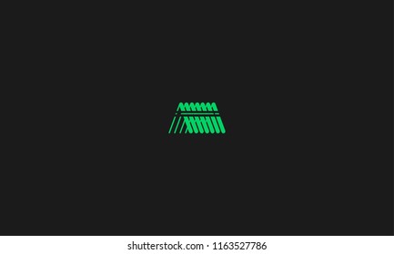 LETTER A LOGO WITH NEGATIVE SPACE EFFECT FOR ILLUSTRATION USE