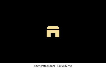 LETTER A LOGO WITH NEGATIVE SPACE EFFECT FOR LOGO DESIGN OR ILLUSTRATION USE