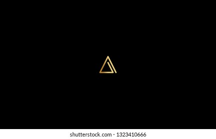 LETTER A LOGO WITH NEGATIVE SPACE EFFECT FOR LOGO DESIGN OR ILLUSTRATION USE
