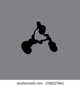 LETTER A LOGO NEW BLACK