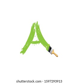 A letter logo with nice background.A letter icon.