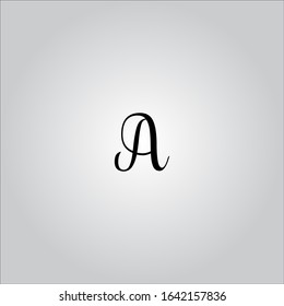 A letter logo with nice white background.A letter icon.