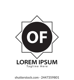 letter OF logo. OF. OF logo design vector illustration for creative company, business, industry
