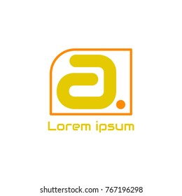 Letter A logo on the square
