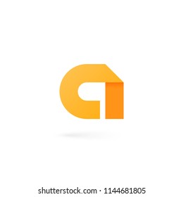Letter A logo on white background