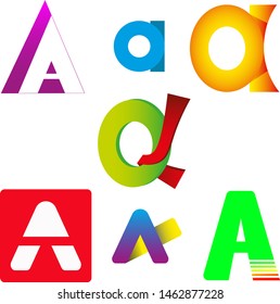 Letter A logo on a white background.