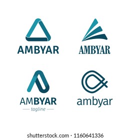 letter a logo pack