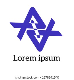 logotipo de letra A, letra A prefijo, diseño moderno, identidad de la empresa
