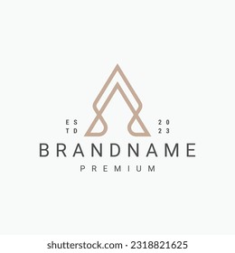 logotipo de letra A, plantilla de logotipo premium