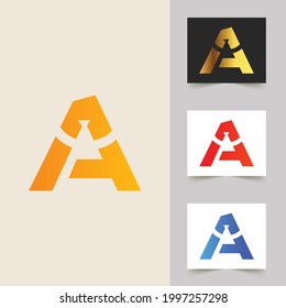 A letter logo professional design