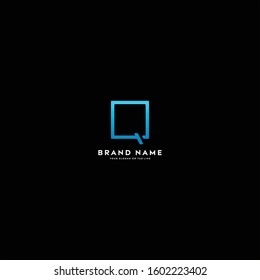 letter logo Q full color gradient vector