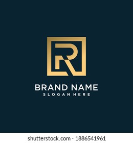 Letter Logo R mit kreativem Konzept für Unternehmen oder Personen Teil 1