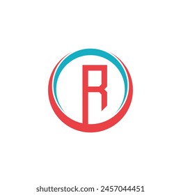 Letter logo R unique concept Premium Vector