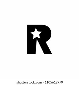 Letter logo R vector icon
