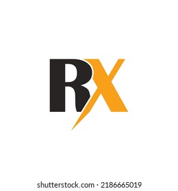 letter logo RX. vector illustration symbol design template.