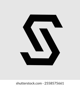 letter logo. s, j, or js. for brands, industries. solid design style. vector design template