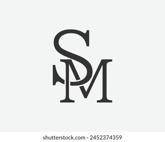 letter logo sd ns sm ts illustration Free vector
