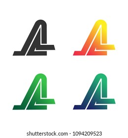 Letter A Logo Set Design