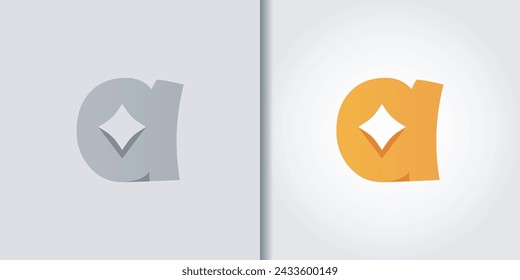 letter a logo set vector