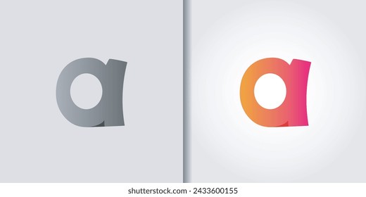 letter a logo set vector