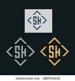 Letter Logo - SH Letter Logo