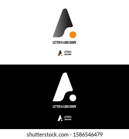 Letter A logo shape, a icon, letter for logo