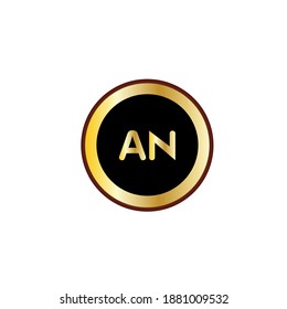 an letter logo sign with arrow