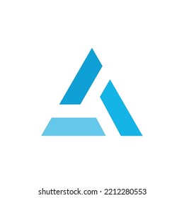 letter A logo simple abstract vector