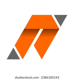 El logotipo de la letra A es sencillo y atractivo