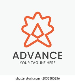 Logo De Una Carta. Logotipo sencillo y claro, fácil de usar en medios impresos y web. 