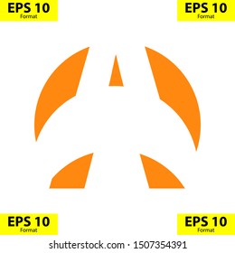 letter A logo is a simple logo, compatible for any company