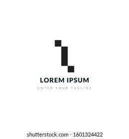 letter I logo with a simple concept but looks beautiful