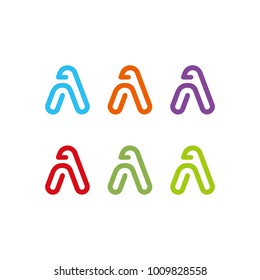 A letter logo simple concepts creative