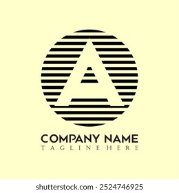 The letter A logo with a simple and elegant style is suitable for use by various companies or for personal use