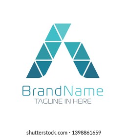 Letter A Logo With Simple and Modern Shape