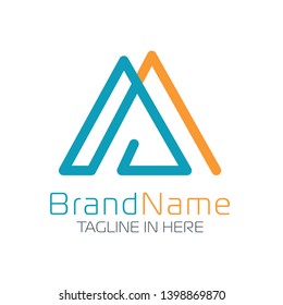 Letter A Logo With Simple and Modern Shape