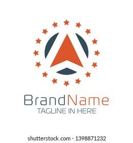 Letter A Logo With Simple and Modern Shape
