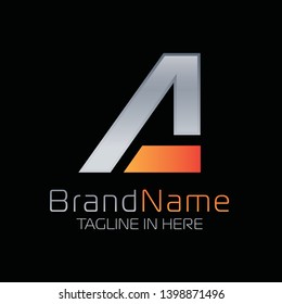 Letter A Logo With Simple and Modern Shape